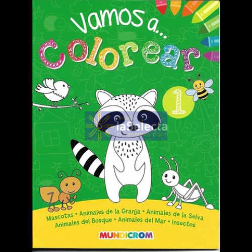 LIBRO A COLOREAR MASCOTAS MUNDICROM